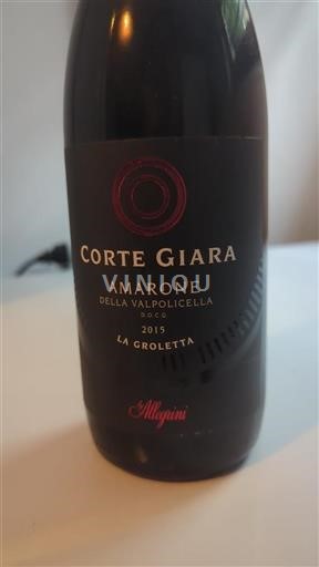 Veneto Amarone della Valpolicella Corte Giara La Groletta 2015