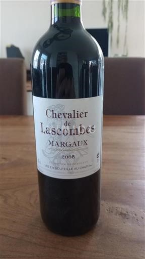 Bordeaux Margaux Chevalier de Lascombes 2005