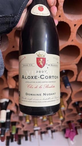 Bourgogne Aloxe-Corton Domaine Nudant Clos de la Boulotte 2007