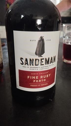 Vin Rouge sec Fine Ruby Sandeman Non millésimé Portugal Portugal Porto