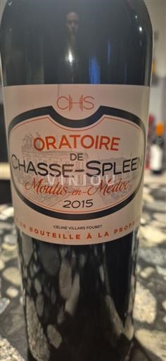 Bordeaux Moulis-en-Médoc Château Chasse-Spleen Oratoire de Chasse-Spleen 2015