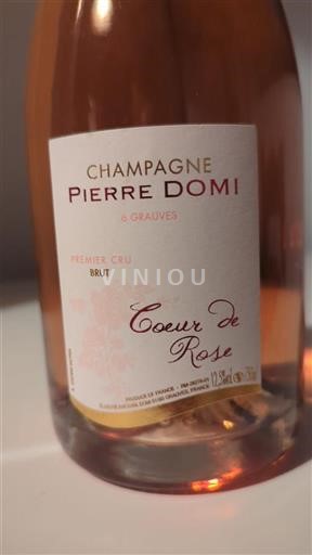 Champanhe Premier Cru Pierre Domi Coeur de Rose Não Sazonado