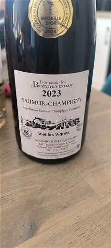 Loire Valley Saumur-Champigny Domaine Des Bonneveaux Vieilles Vignes 2023
