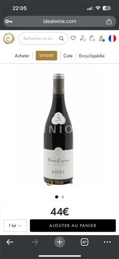 Burgundsko Aloxe-Corton Domaine Rapet 2021