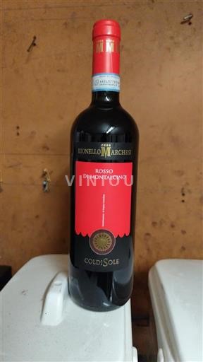 Vin Rouge sec ColdiSole Lionello Marchesi 2014 Italie Toscane Rosso di Montalcino