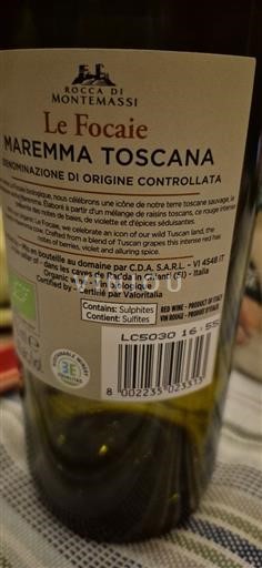Toscana Não especificado Rocca di Montemassi Le Focaie 2023