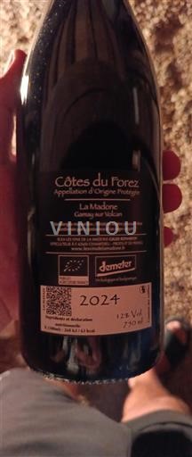 Valle della Loira Côtes-du-forez Les Vins de la Madone La Madone 2024