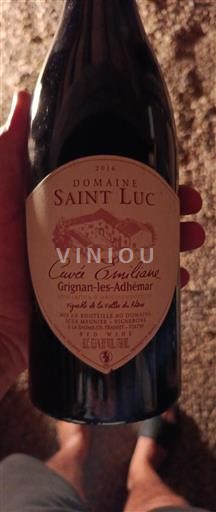Valle del Rodano Grignan-les-adhémar Domaine Saint Luc Emiliane 2016