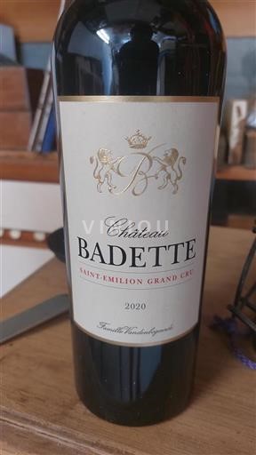 Bordeaux Saint-Émilion Grand Cru Grand Cru Château Badette 2020