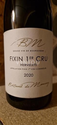 Borgogna Fixin Premier Cru Bertrand de Monceny Hervelets 2020