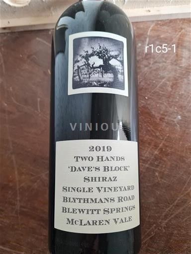Australie-Méridionale McLaren Vale Two Hands Dave's Block Blythmans Road 2019