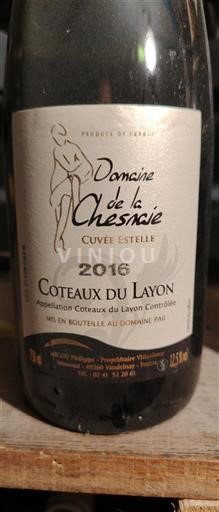 Loire Valley Coteaux du Layon Domaine La Chesnaie Estelle 2016