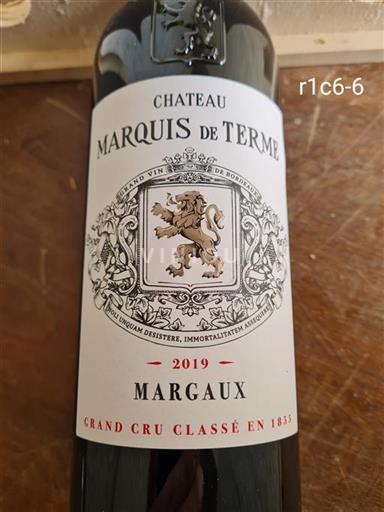 Bordeaux Margaux Grand Cru Château Marquis de Terme 2019