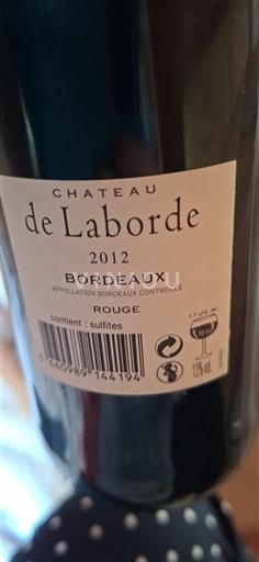 Bordeaux Château Laborde 2012
