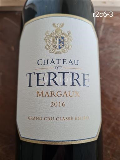 Bordeaux Margaux Grand Cru Château Tertre 2016