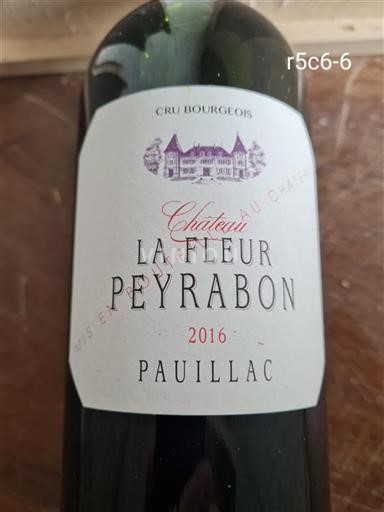 Bordeaux Pauillac Cru Bourgeois Château La Fleur Peyrabon 2016