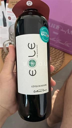 Bordeaux Côtes-de-bourg Vignobles Guillaume Guerin Eole 2022