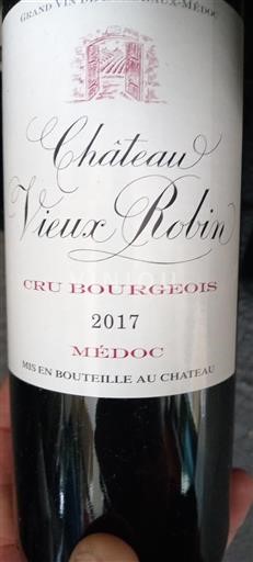 Bordeaux Médoc Cru Bourgeois Château Vieux Robin 2017
