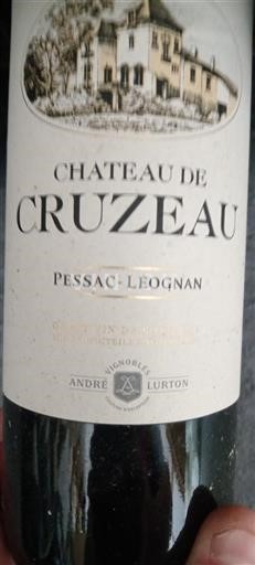 Bordeaux Pessac-Léognan Château Cruzeau 2014