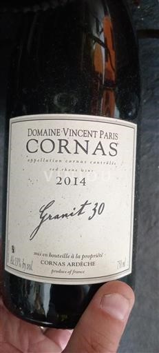 Údolí Rhôny Cornas Domaine Vincent Paris Granit 30 2014