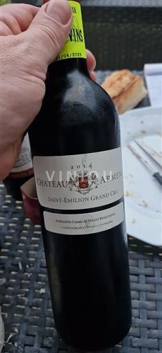 Bordeaux Saint-Émilion Grand Cru Grand Cru Château Armens 2014