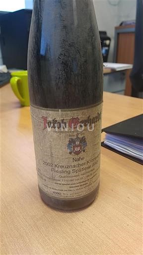 Nahe Jakob Gerhardt Kreuznacher Kronenberg Riesling Spätlese doux 2002