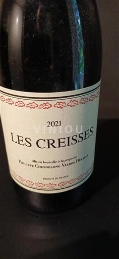 Languedoc-Roussillon Pays d'Oc Philippe Chesnelong Les Creisses 2021