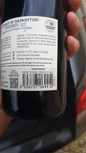 Valle del Rodano Vinsobres Daronton Terroir Daronton 2022