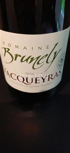 Rhônen laakso Vacqueyras Domaine Brunely 2024