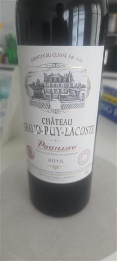 Bordeaux Pauillac Grand Cru Château Grand-Puy-Lacoste 2015
