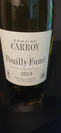 Vallée de la Loire Pouilly-fumé Domaine Carroy 2024