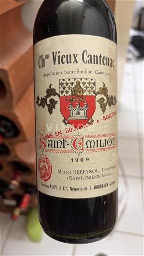 Bordeaux Saint-Émilion Château Vieux Cantenac 1969