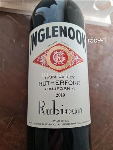 AVA californiane Rutherford Inglenook Rubicon 2019