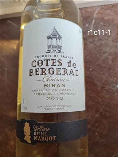 Zuidwest-Frankrijk Côtes-de-Bergerac Château Biran 2010