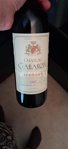Bordeaux Château Gabaron 2002