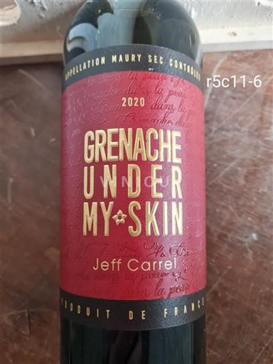Roussillon Maury secco Jeff Carrel Grenache Under My Skin 2020