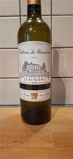 Bordeaux Graves Château La Blancherie Le Berceau 2018