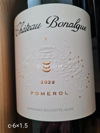 Bordeaux Pomerol Château Bonalgue 2020