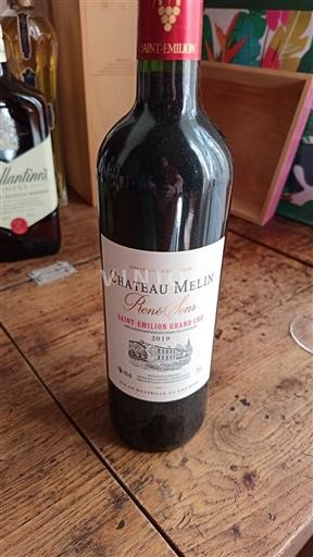 Bordeaux Saint-Émilion Grand Cru Grand Cru Château Melin René Sens 2019