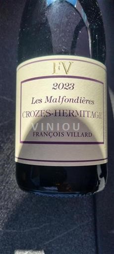 Valle del Rodano Crozes-Hermitage François Villard Les Malfondières 2023