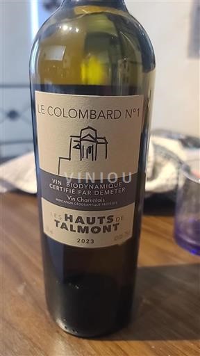 Aquitanien und Charente Charentais Les Hauts de Talmont Le Colombard N°1 2023