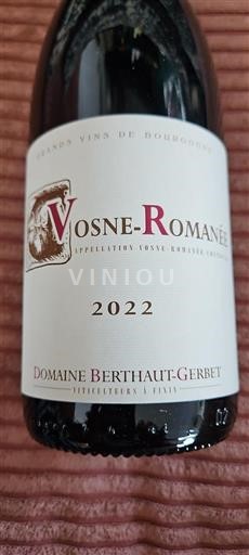 Burgundy Vosne-Romanée Domaine Berthaut-Gerbet 2022