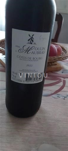 Bordeaux Côtes-de-bourg Moulin de Maubras 2022