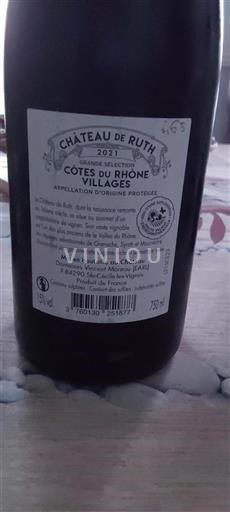 Rona dolina Côtes-du-Rhône-Villages Château Ruth Grande Sélection 2021