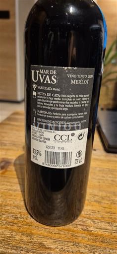 Castilla-La Mancha Unspecified Mar de Uvas Merlot 2020