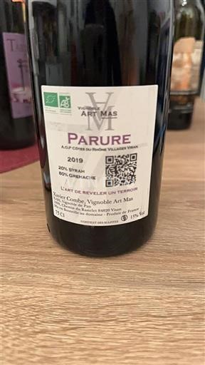 Valle del Rodano Non specificato Vignoble Art Mas Parure 2019