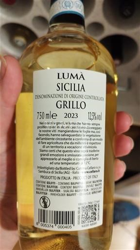 Sicily Lumà Grillo 2023