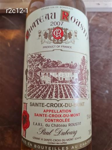 Bordeaux Sainte-Croix-Du-Mont Château Roustit 2007