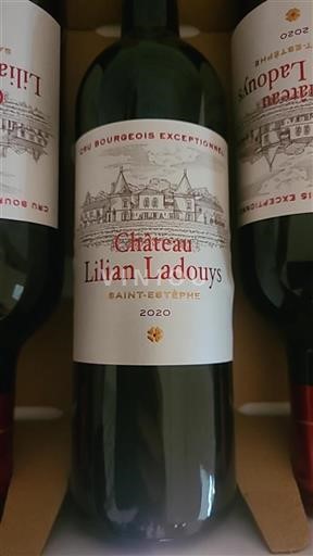 Burdeos Saint-Estèphe Cru Bourgeois Exceptionnel Château Lilian Ladouys 2020
