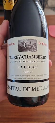 Burgundy Gevrey-Chambertin Château Meuilley La Justice 2022